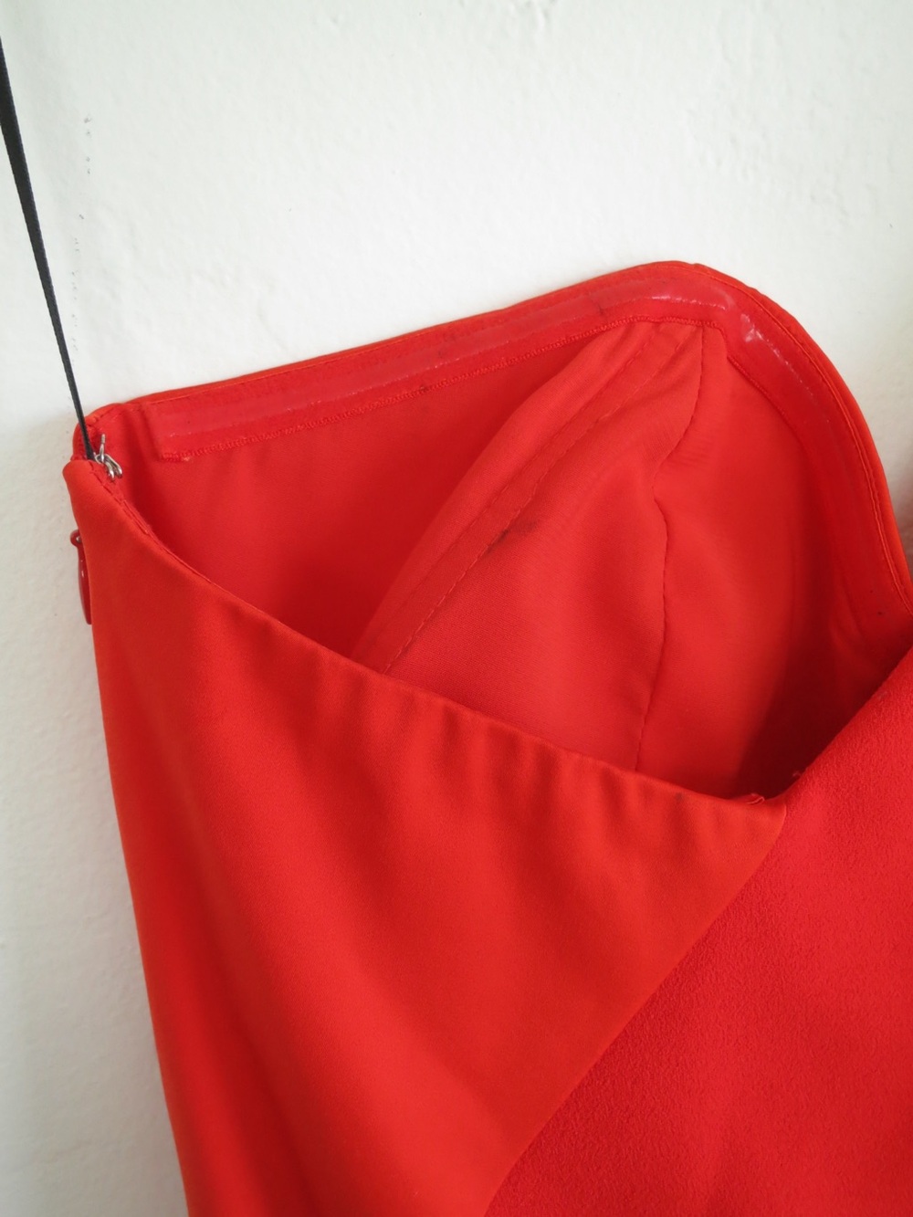 NBD Bright Red-Orange One-Shoulder Mini Dress - Picture 8 of 14